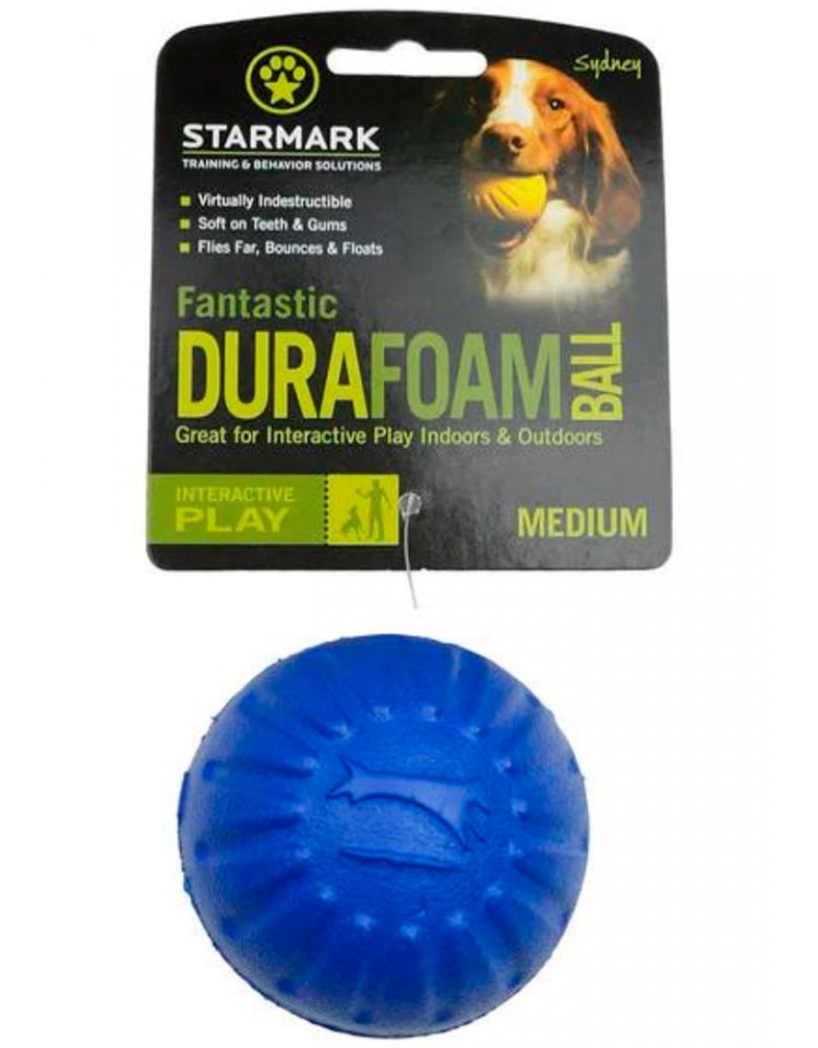 kiwipet-brinquedo-starmark-cao-bola-durafoam-azul-medio-embalagem
