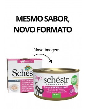 kiwipet-racao-schesir-gato-adulto-humida-70g-filete-gelatina-frango-presunto-detalhe