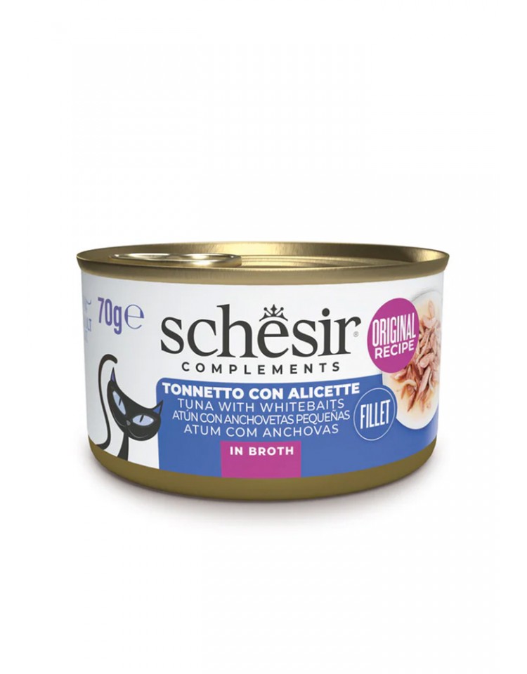 kiwipet-racao-schesir-gato-adulto-humida-70g-caldo-atum-anchovas-frente