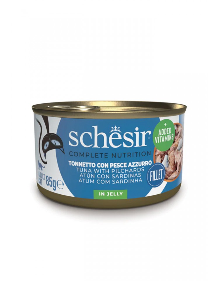 kiwipet-racao-schesir-gato-adulto-humida-85g-gelatina-atum-sardinha-frente