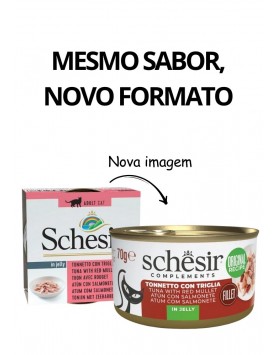 kiwipet-racao-schesir-gato-adulto-humida-70g-filete-gelatina-atum-salmonete-detalhe