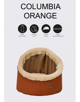 kiwipet-cama-playfield-cao-dreams-columbia-orange-detalhe