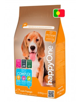 kiwipet-racao-happyone-cao-adulto-4kg-seca-alta-energia-frango-detalhe
