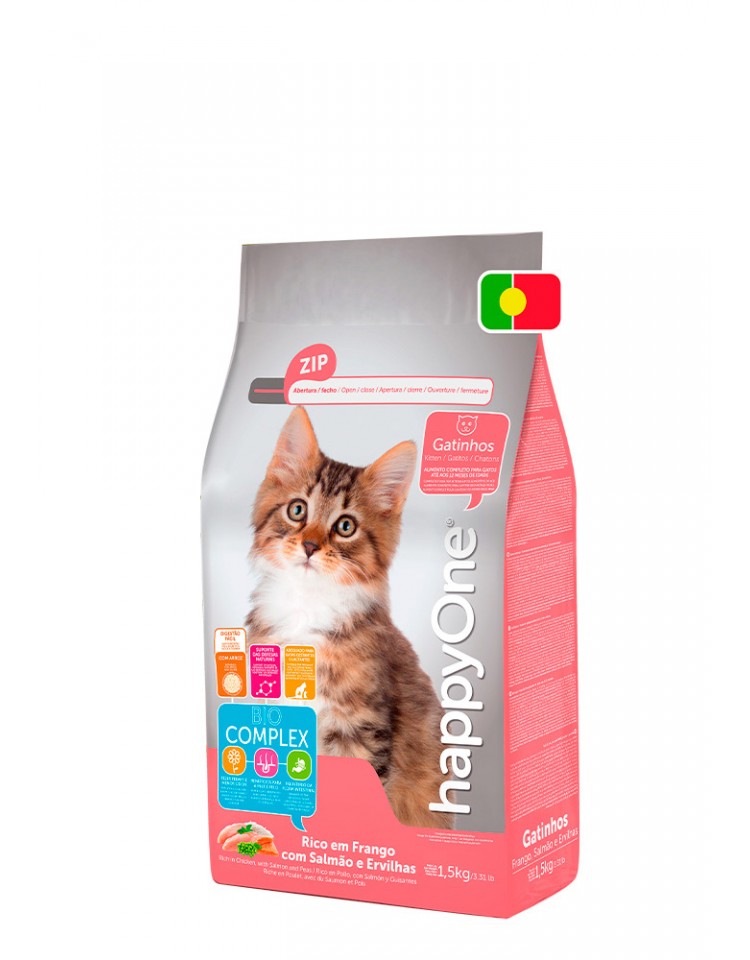 kiwipet-racao-happyone-gato-junior-1.5kg-seca-gatinhos-salmao-detalhe