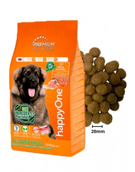 kiwipet-racao-happyone-premium-cao-adulto-4kg-seca-racas-grandes-detalhe