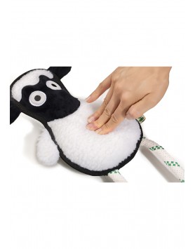 kiwipet-brinquedo-green-sheep-cao-ovelha-branco-embalagem-demonstracao