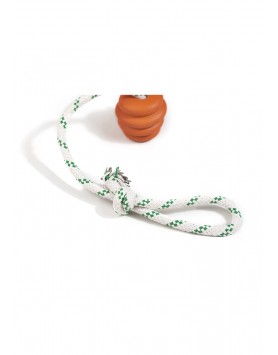 kiwipet-brinquedo-green-sheep-cao-corda-bola-borracha-laranja-detalhe