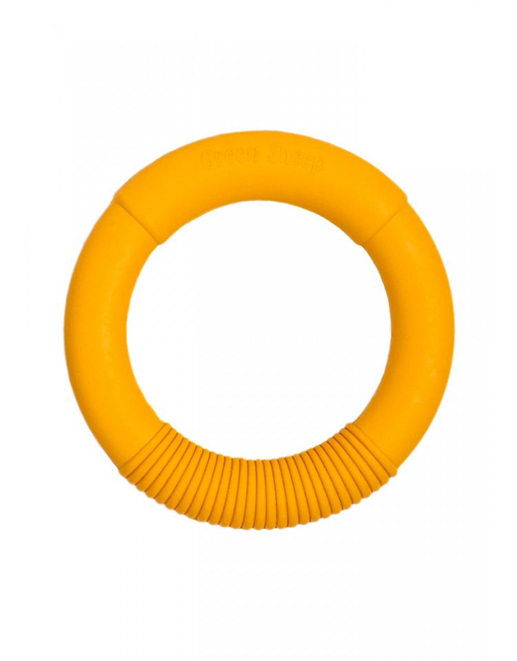 kiwipet-brinquedo-green-sheep-cao-argola-borracha-amarelo