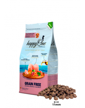 kiwipet-racao-seca-happyone-mediterraneum-cao-junior-3kg-racas-pequenas-aves-detalhe