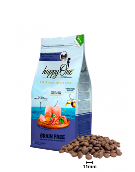 kiwipet-racao-seca-happyone-mediterraneum-cao-senior-3kg-racas-pequenas-aves-detalhe