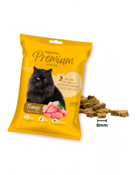 kiwipet-snack-happyone-premium-gato-100g-semi-humido-frango-detalhe