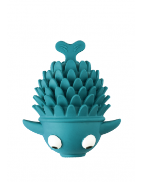 kiwipet-brinquedo-playfield-cao-roki-fish-azul-turquesa-detalhe