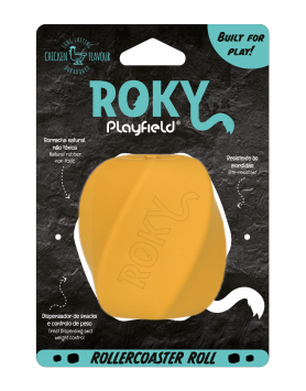 kiwipet-brinquedo-playfield-cao-roki-rollercoaster-amarelo-embalagem
