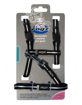 kiwipet-peitoral-rogz-gato-alley-harness-s-preto