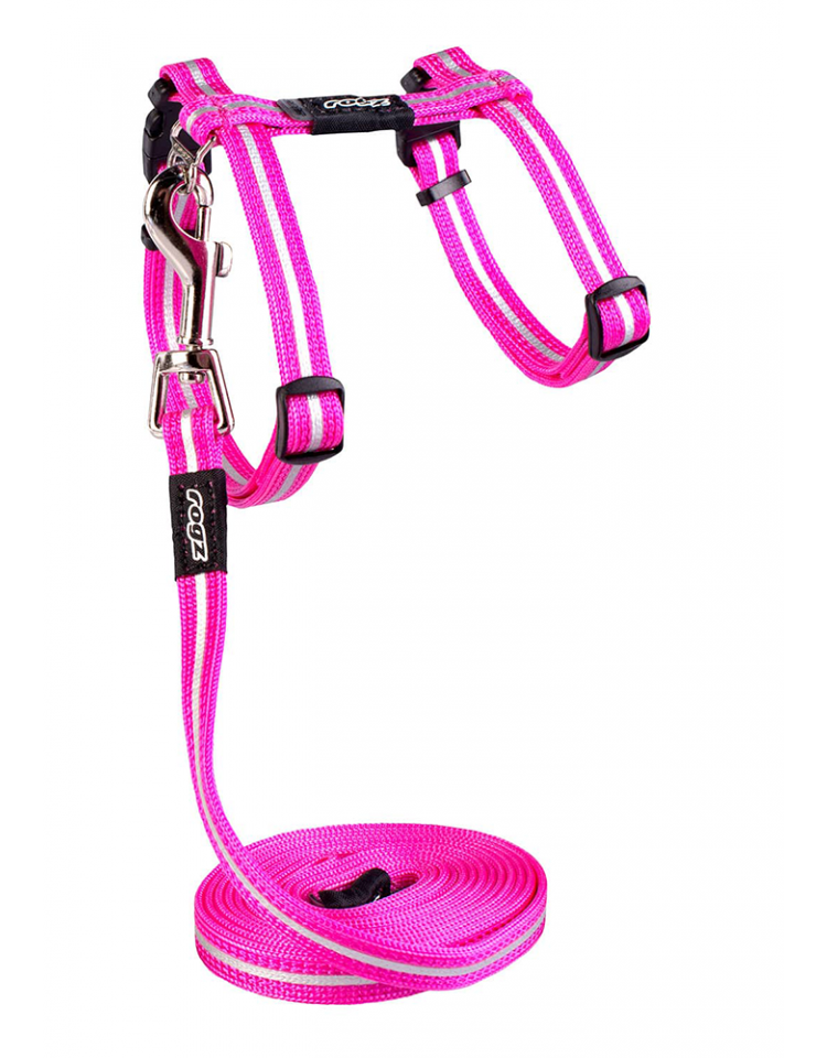 kiwipet-peitoral-rogz-gato-alley-harness-rosa