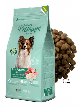 kiwipet-racao-seca-happyone-premium-cao-junior-4kg-racas-pequenas-detalhe