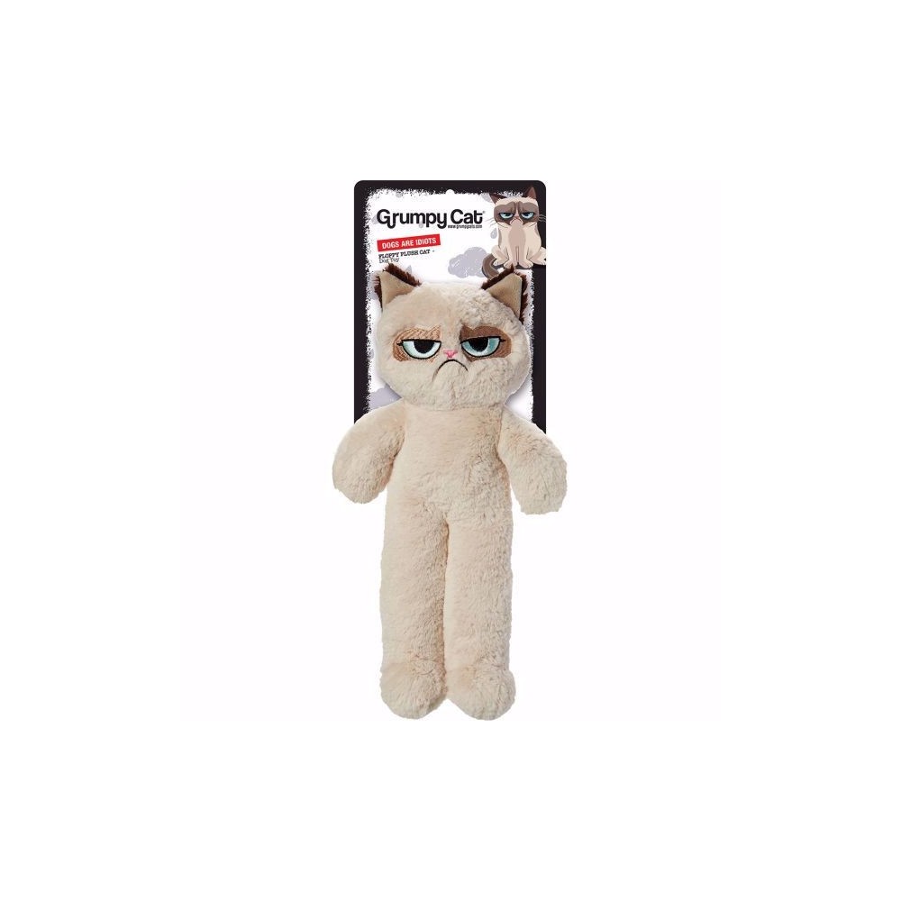 grumpy cat plush dog toy