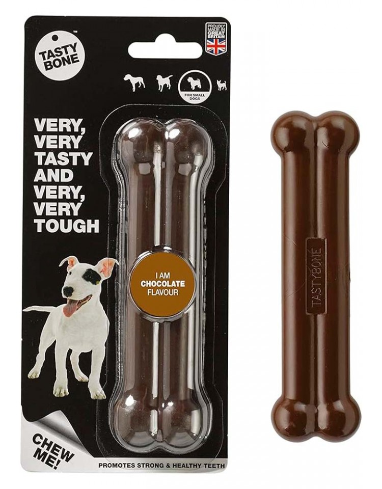 kiwipet-brinquedo-tastybone-cao-osso-nylon-chocolate-pequeno-embalagem