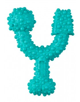 kiwipet-brinquedo-tastybone-cao-osso-nylon-triobone-hortela-pimenta-pequeno-detalhe