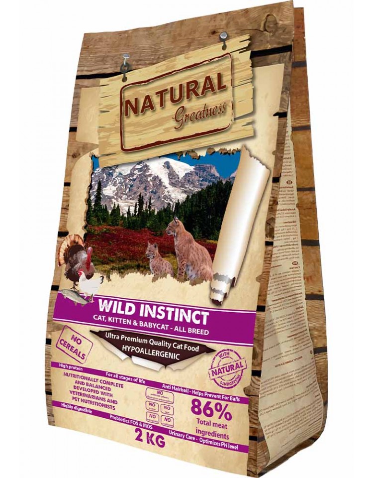 kiwipet-racao-natural-greatness-gato-adulto-2kg-seca-wild-instinct-frente