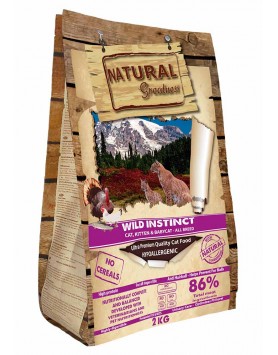 kiwipet-racao-natural-greatness-gato-adulto-2kg-seca-wild-instinct-lado
