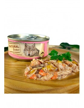 kiwipet-racao-natural-greatness-cao-adulto-156g-humida-atum-gambas-detalhe