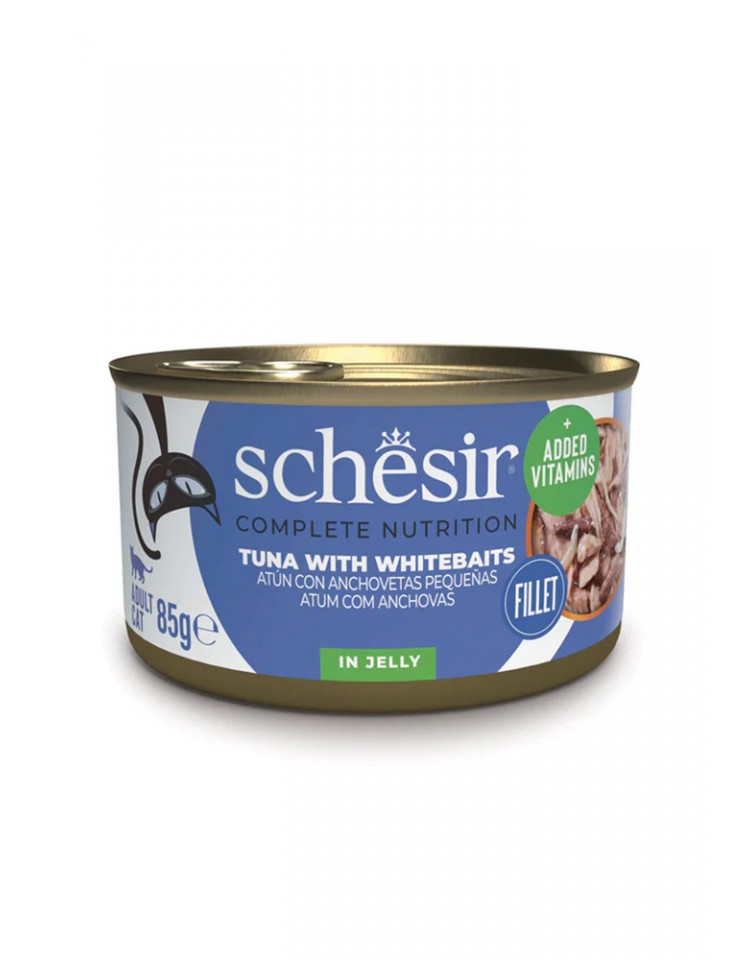 kiwipet-racao-schesir-gato-adulto-humida-85g-filete-gelatina-atum-sardinhas-frente