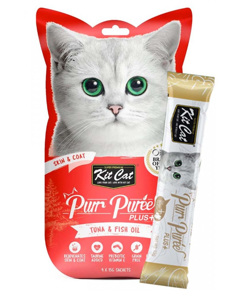 kiwipet-racao-kit-cat-gato-humida-purr-puree-plus-atum-oleo-peixe-skin-coat-detalhe