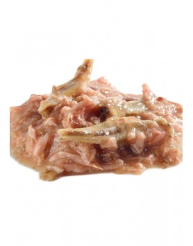 kiwipet-racao-fish4dogs-cao-100g-finest-flakes-atum-anchovas-detalhe