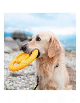 kiwipet-brinquedo-kiwi-walker-cao-frisbee-laranja-utilizacao
