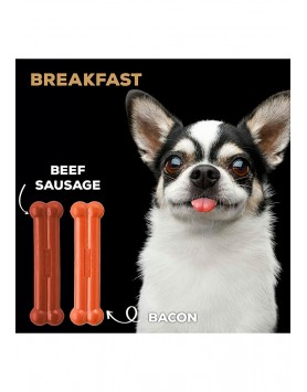 kiwipet-brinquedo-tastybone-cao-pack-salsicha-carne-bacon-detalhe