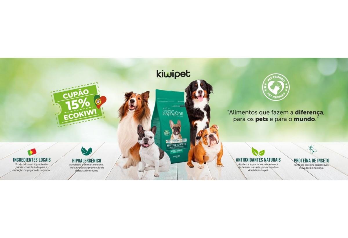 happyOne Premium: Cão Adulto com Proteína de Inseto - Nutrição e Sustentabilidade